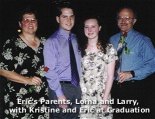 Kristine and Eric with Eric's parents Larry and Lorna at Eric's Graduation