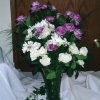 Large Flowers on food table